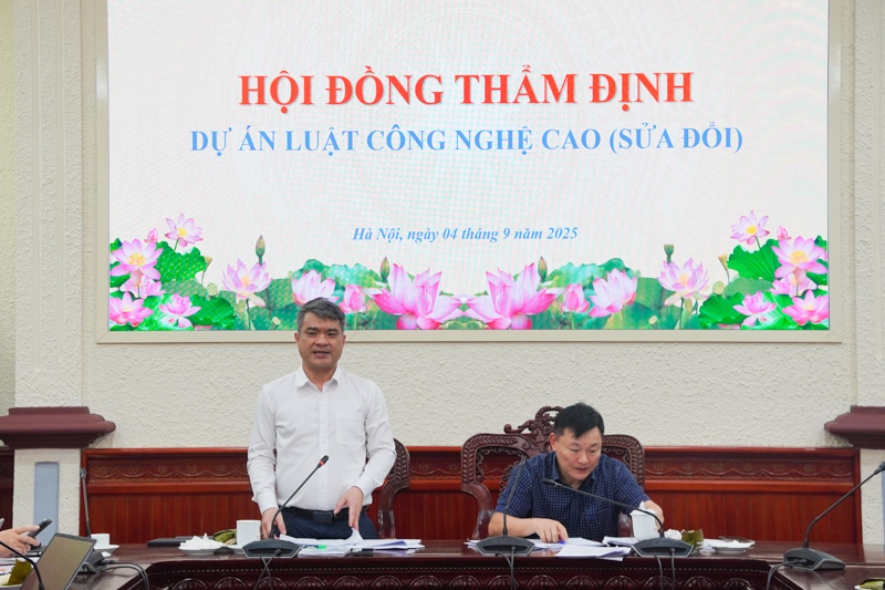 ​Thẩm định dự án Luật Công nghệ cao (sửa đổi)